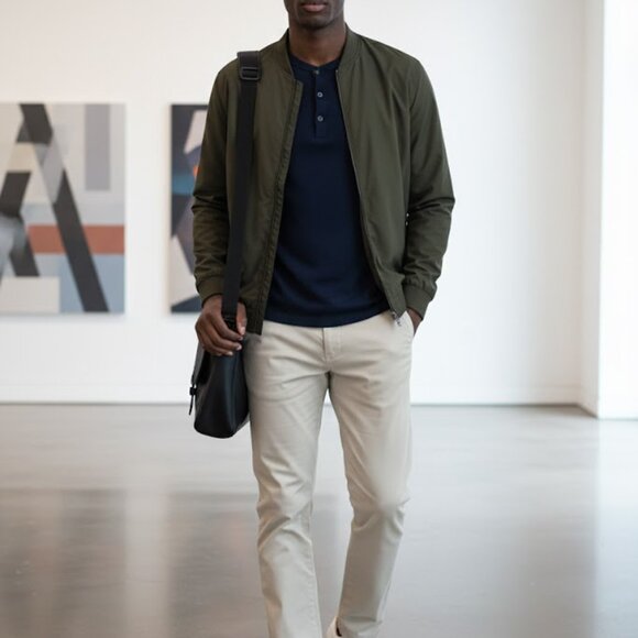 American Eagle Outfitters Straight Fit Light Beige Size 30x30 - Picture 7 of 8